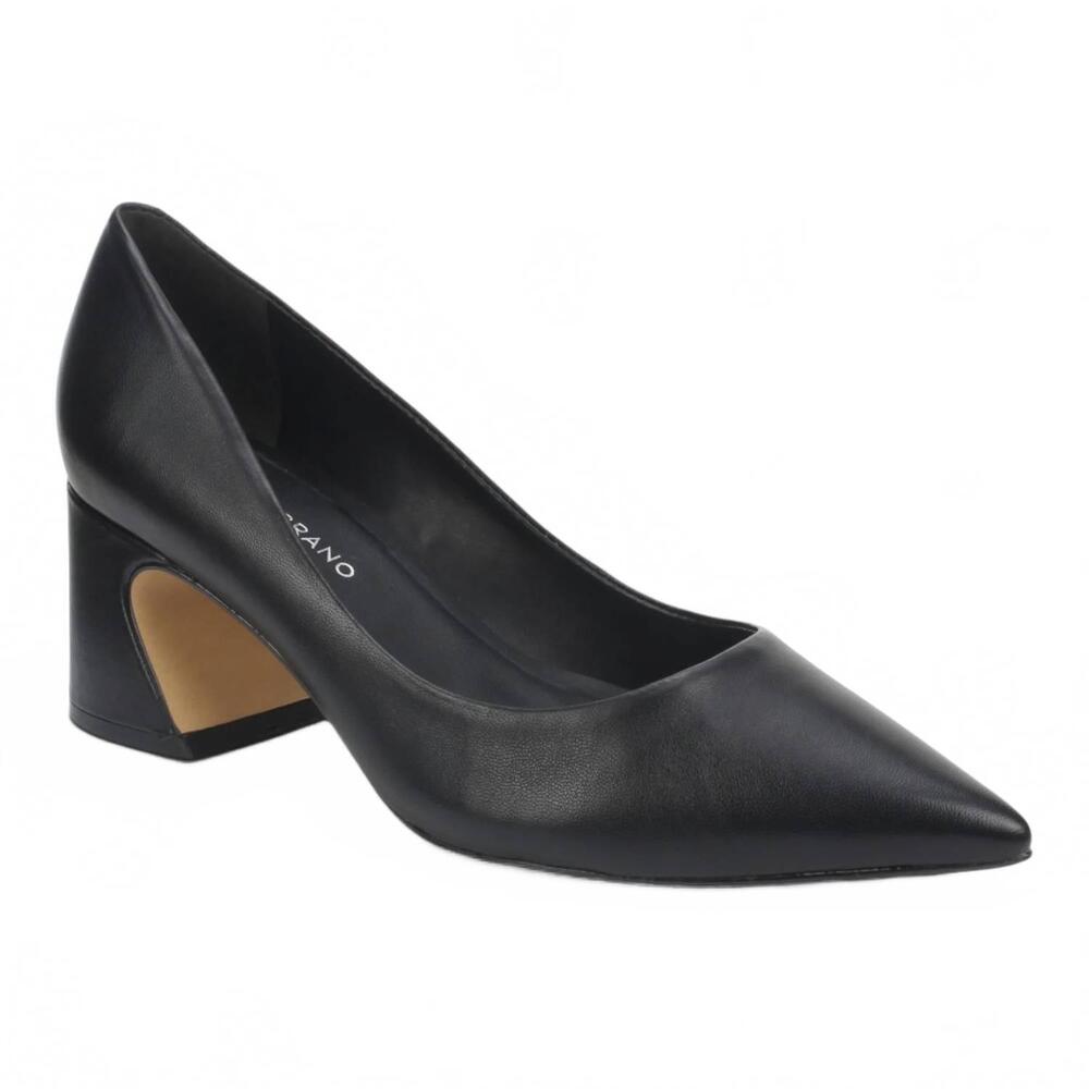 NEW CARRANO women's leather pump heels in black